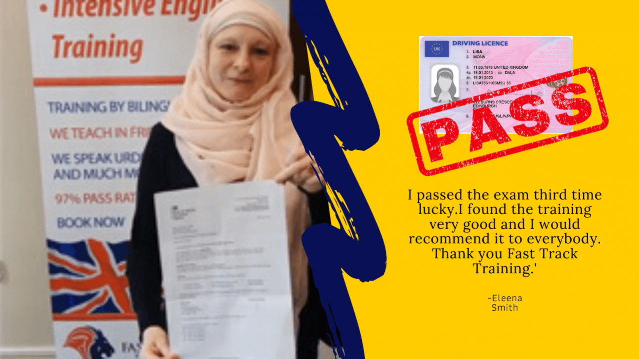 driving theory passed student Eleana